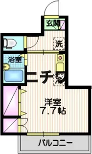 クレシェンテ高輪【2階】の間取り