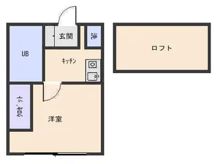キャッスルロートスアパートI【2階】の間取り