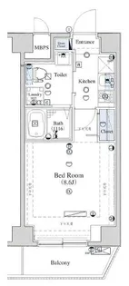 ヴォーガコルテ市ヶ谷【3階】の間取り