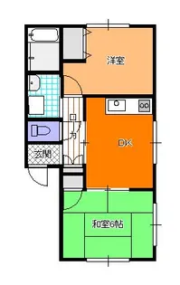グリーンリーフII【2階】の間取り