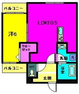 プレミアムSora【2階】の間取り