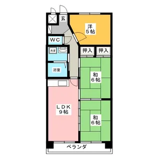 パークサイドHONDA【3階】の間取り