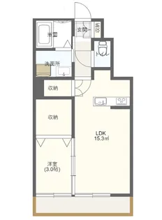 ダイチヒルズD&CII【1階】の間取り