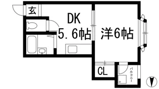 スインスィア フナコシ【2階】の間取り