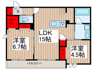 Villa Foresta【2階】の間取り