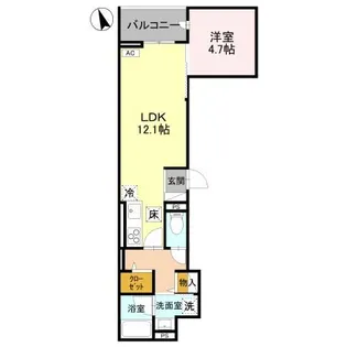 レジェンドワコー中央【1階】の間取り