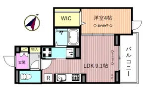 リベリオス相模大野壱番館【2階】の間取り