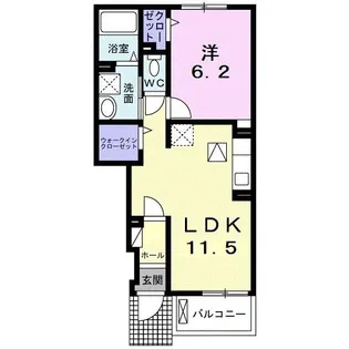 フィオーレ カーサ【1階】の間取り
