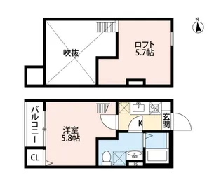 bright maison【1階】の間取り