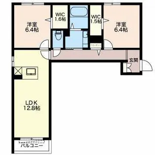 シャンテベレオ【1階】の間取り