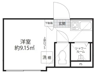 Shanti Casa四谷若葉【3階】の間取り