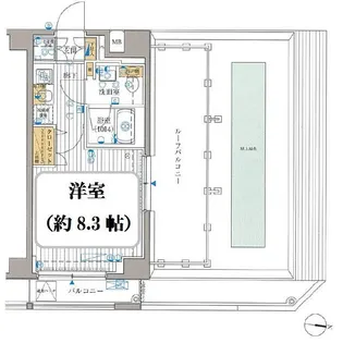 プレール・ドゥーク豊洲スクエア【8階】の間取り