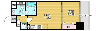 La CASA京橋【7階】の間取り
