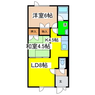 紺野マンション1(光和)【1階】の間取り