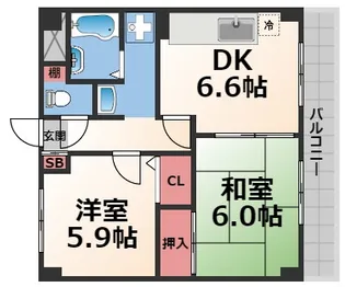 グランディールシャトー【2階】の間取り
