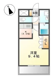 サニーハイツ【2階】の間取り