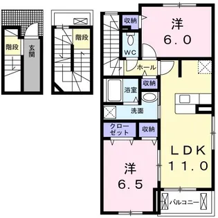 カーサ・ソレイユ【3階】の間取り