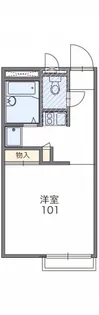 レオパレスエミノ【1階】の間取り
