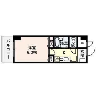 オークハイツ(東大阪市)【5階】の間取り
