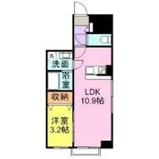 ファウンテンガーデン三島【2階】の間取り