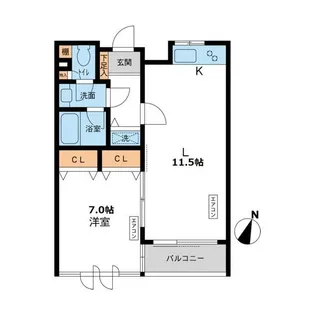 CASSIA目黒【7階】の間取り