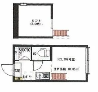 メリーウェザー【1階】の間取り