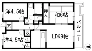 アルビス寺本4号棟【4階】の間取り