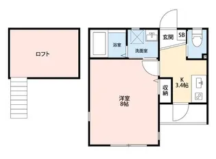 シエルブルー【1階】の間取り