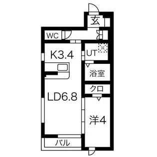 シエリア【1階】の間取り