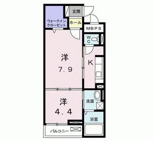 メゾン ド リッシュ【1階】の間取り