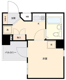 メインステージ大森駅前【8階】の間取り