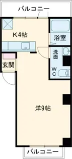 津の峰マンション【3階】の間取り
