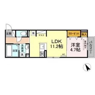 ベリエッサ【1階】の間取り