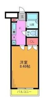 クレオ舞浜A【3階】の間取り