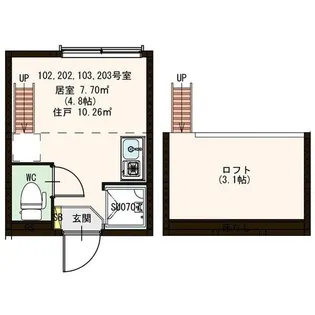 Stage 南長崎【1階】の間取り