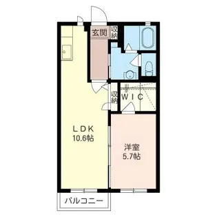 クレセント【2階】の間取り