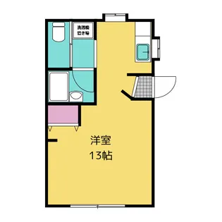 ロードハイム【1階】の間取り