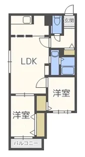 ボア ソルテ南郷【2階】の間取り