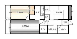 メゾン長喜城【6階】の間取り