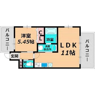 プレジオ城東中央【8階】の間取り