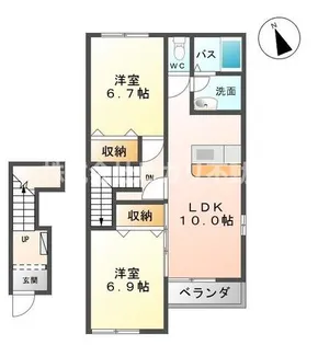 ラビエール・コート【2階】の間取り