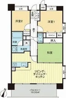 ライオンズマンション北六番丁【7階】の間取り