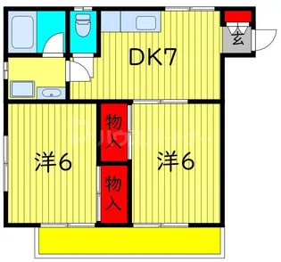 カーサ・ヴェルデ【2階】の間取り