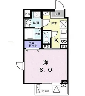 TAKE ONE大井【4階】の間取り