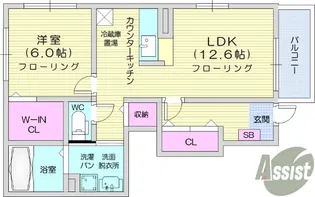 アバンツァート・K【1階】の間取り