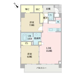 アムールアドニス【2階】の間取り