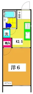 第2かつらコーポ【1階】の間取り