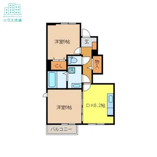メゾンド・隆盛園II【1階】の間取り