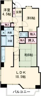 エクシール東宿郷【4階】の間取り