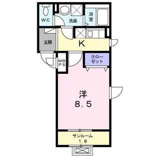 チトセキューブ【3階】の間取り